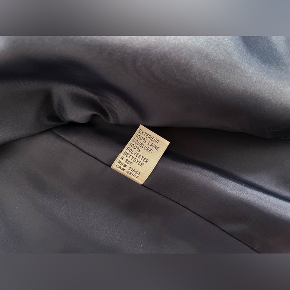 Talbots navy blue laine wool jacket - Picture 7 of 7